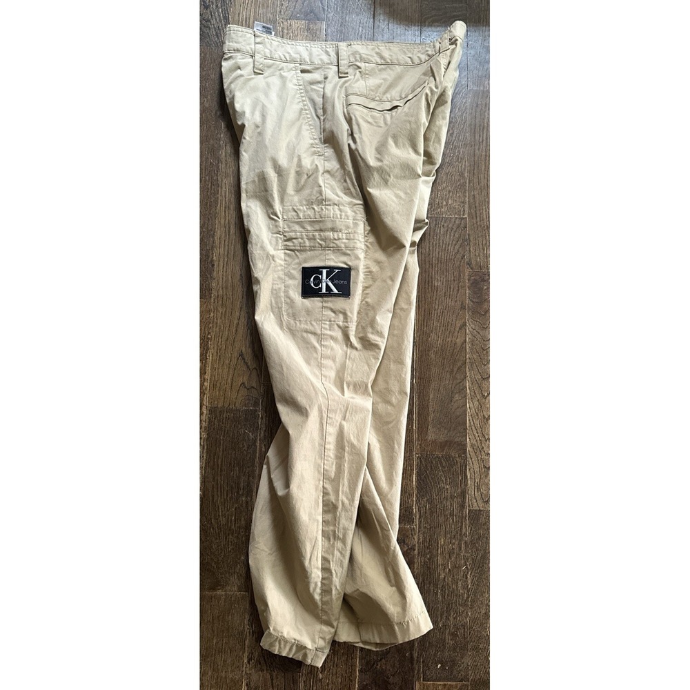 Calvin Klein Ripstop Taper Chino Hose Pants Men's Size Large Tan - Picture 3 of 8